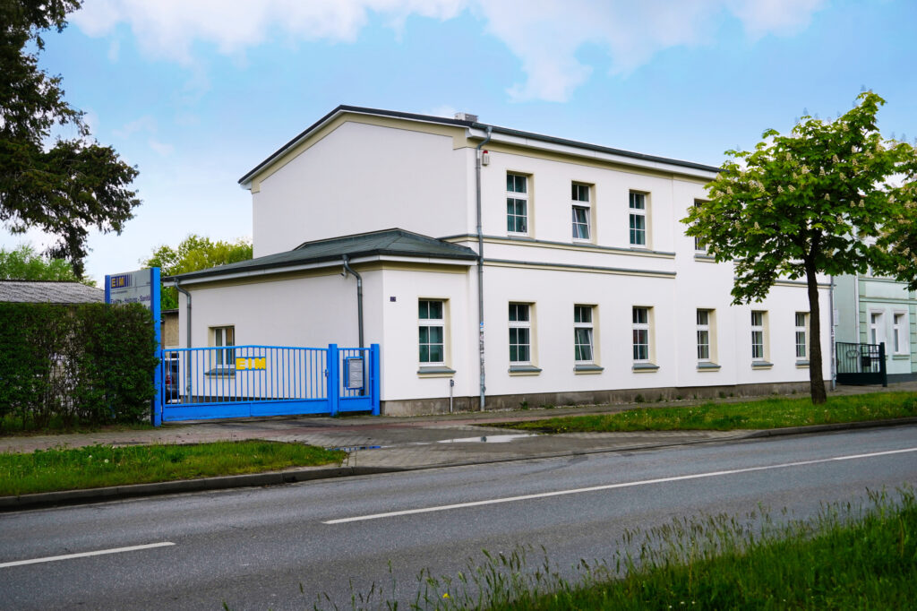Stammsitz von EIM in der Wolgaster Straße, Greifswald